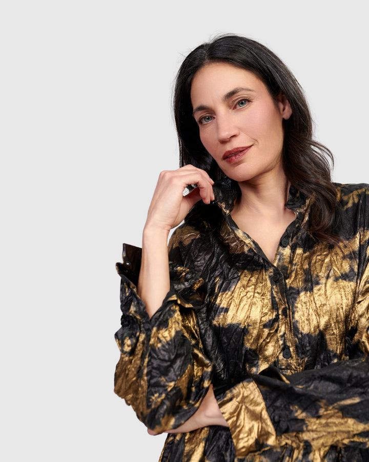 Sizzle Tunic, Gold