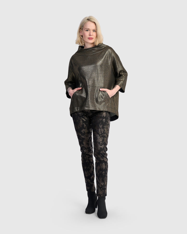 Roxy Pullover Top, Gold