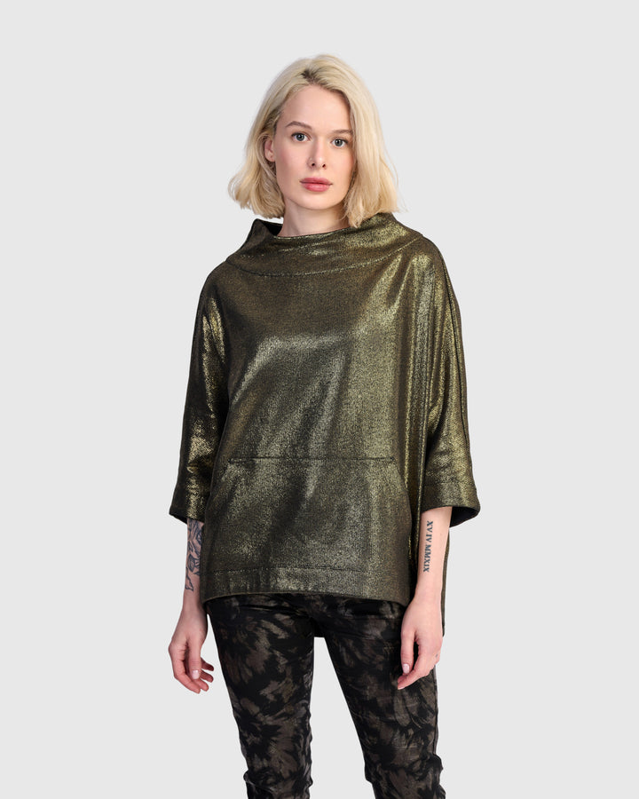 Roxy Pullover Top, Gold