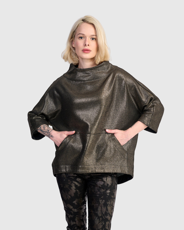 Roxy Pullover Top, Gold