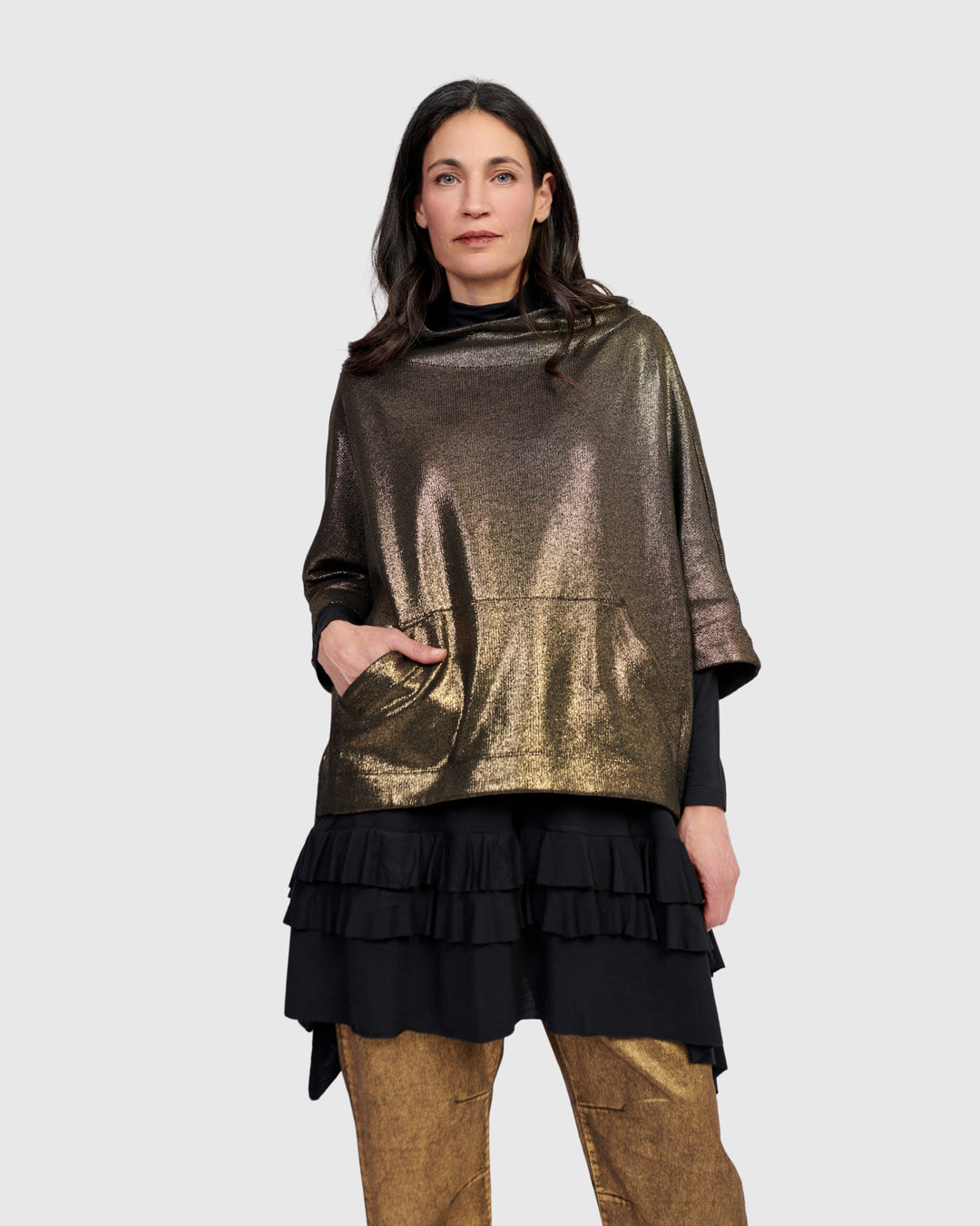 Roxy Pullover Top, Gold