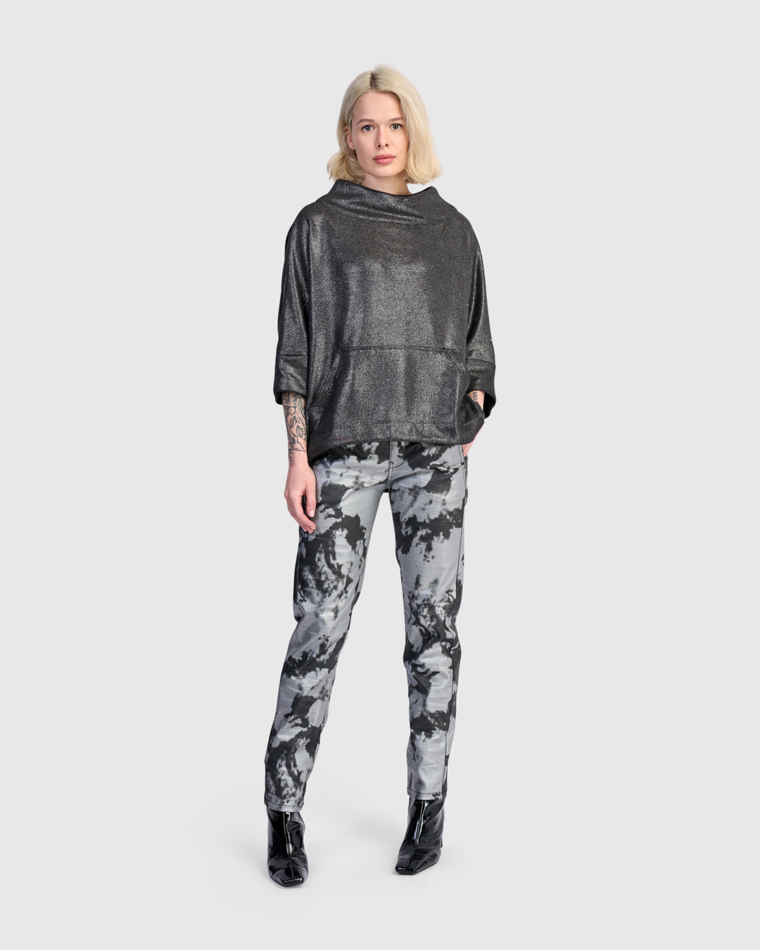 Roxy Pullover Top, Silver