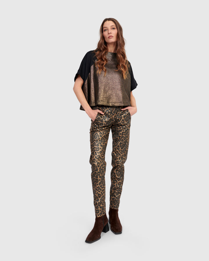 Velma Raglan Top, Gold