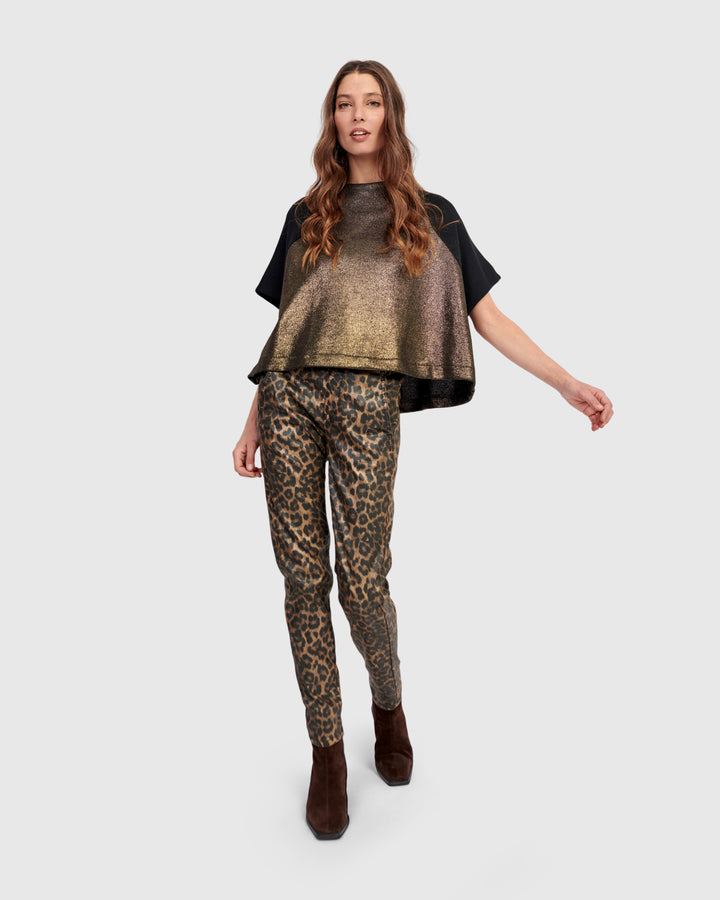 Velma Raglan Top, Gold