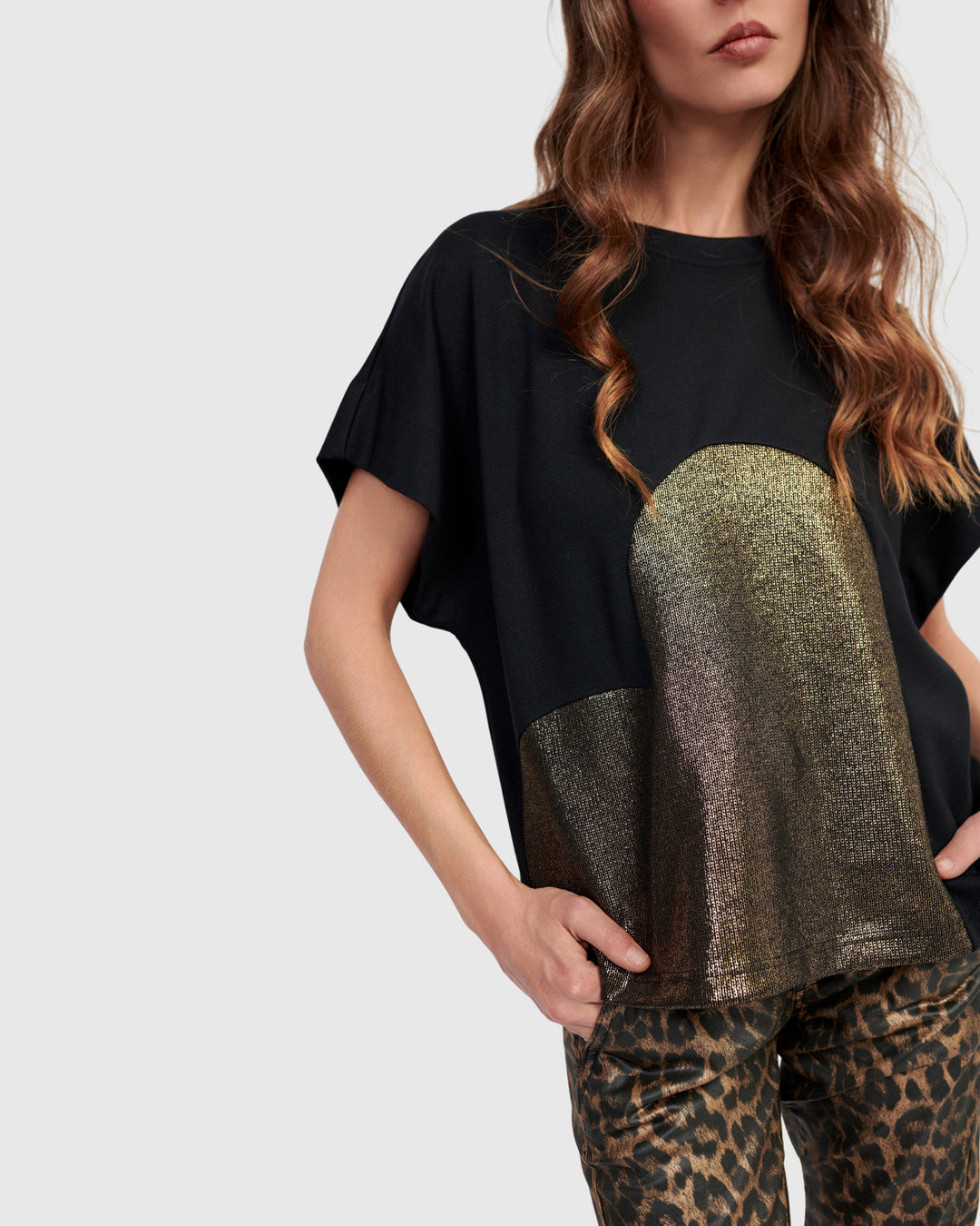 Lola Heart Tee, Gold