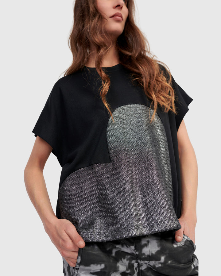 Lola Heart Tee, Silver