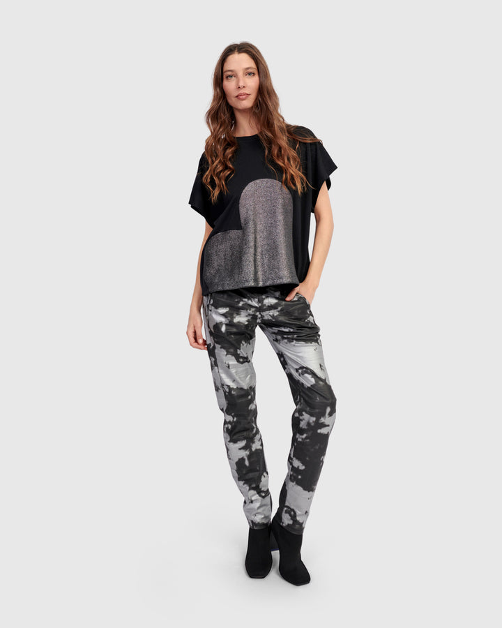 Lola Heart Tee, Silver