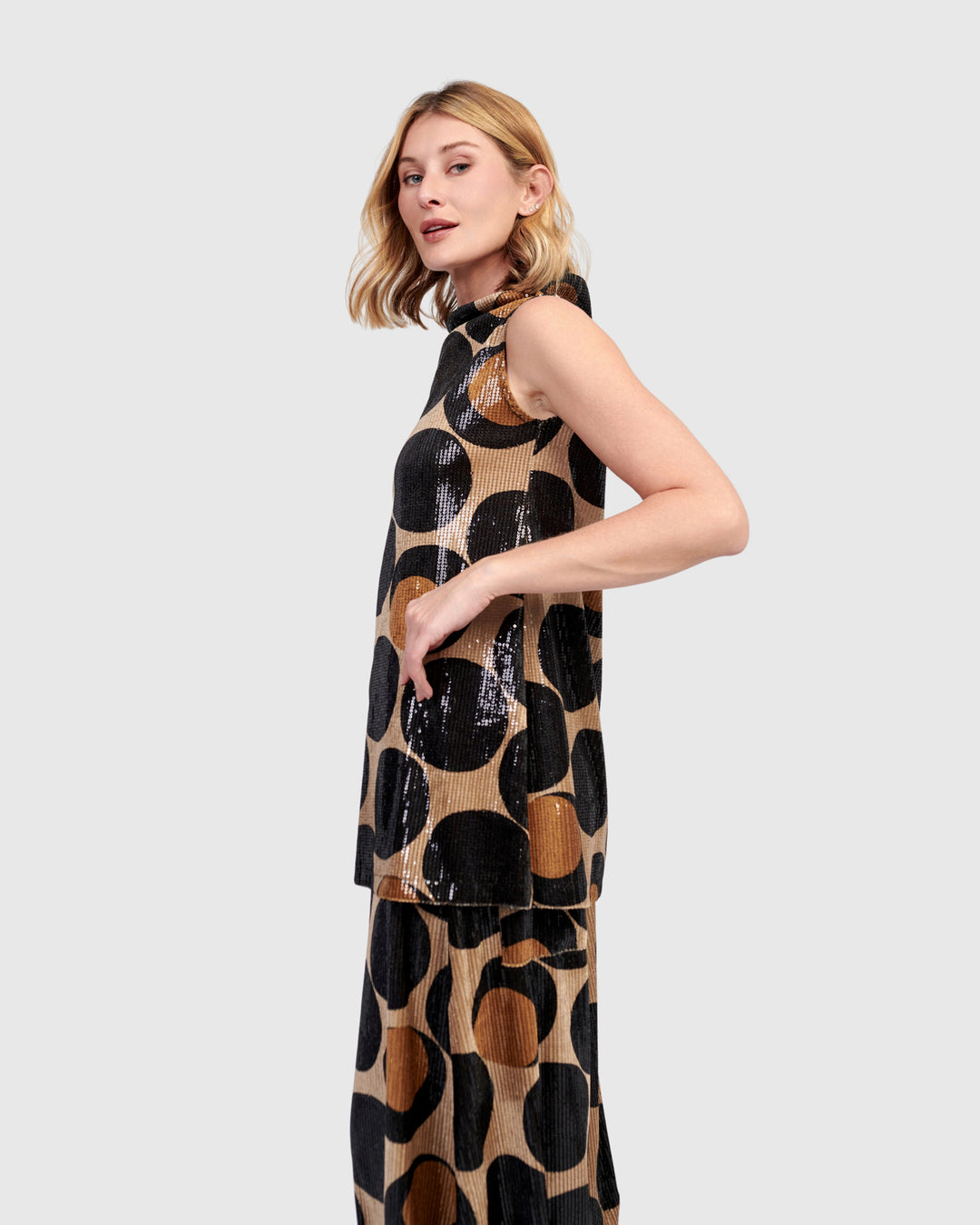 Tinsel Sequin Bistro Top, Eclipse