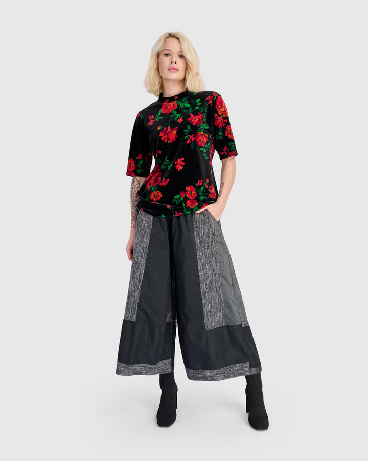 Tasset Wide Leg Pants, Iron