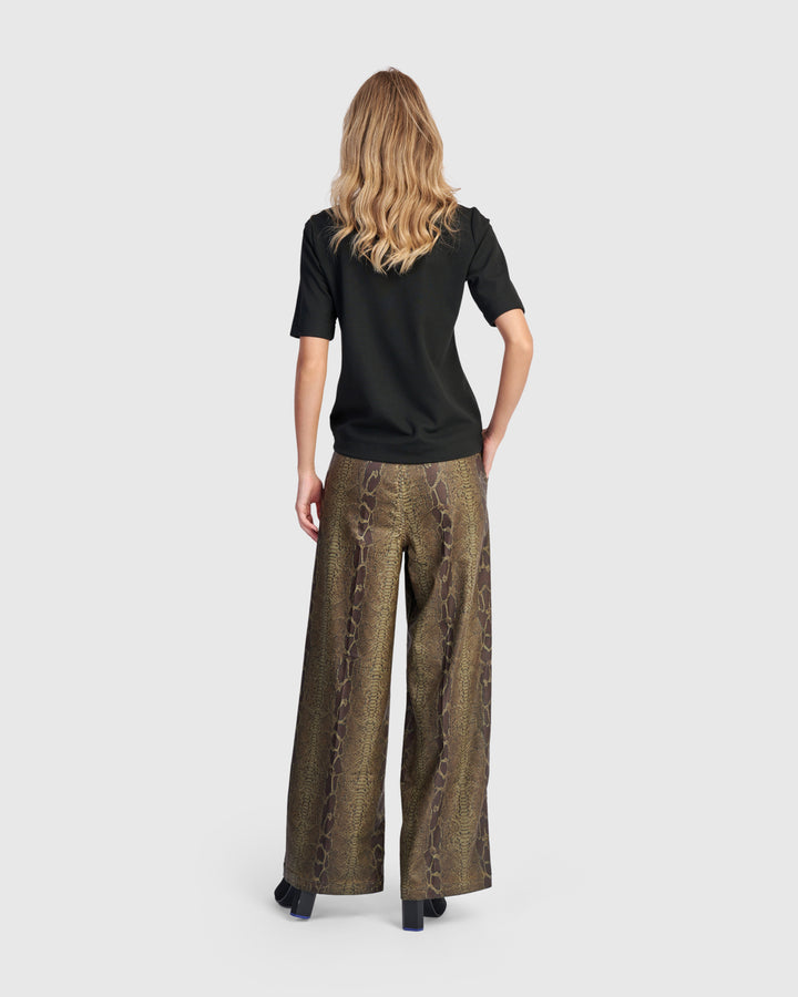 Python Wide Leg Stretch Jeans, Cobra