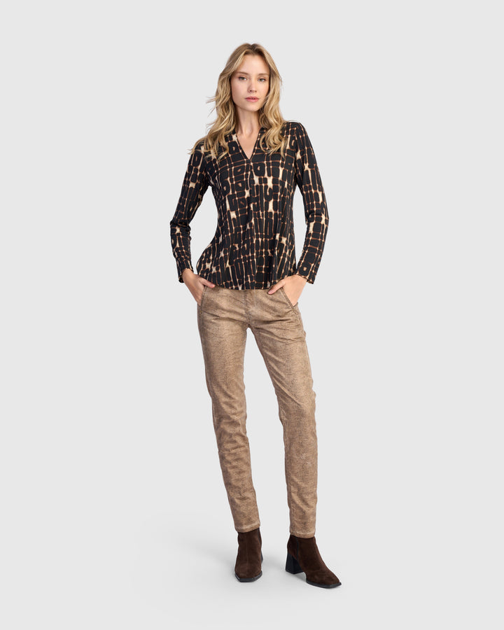 Sygnal V-neck Top, Matrix