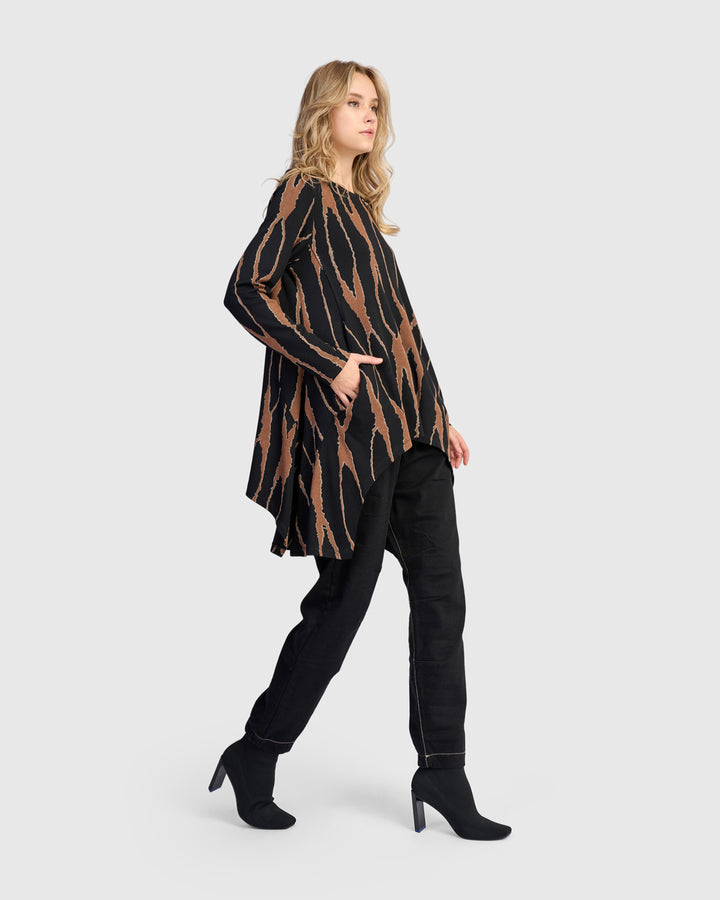 Lignette Pockets Top, Wood
