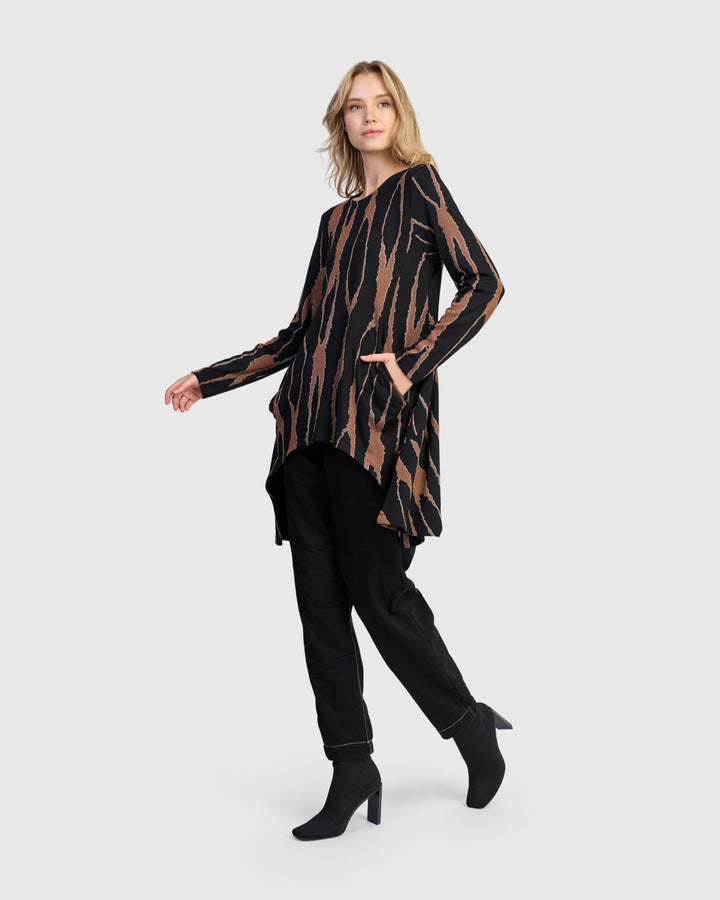 Lignette Pockets Top, Wood