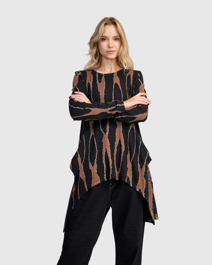 Lignette Pockets Top, Wood