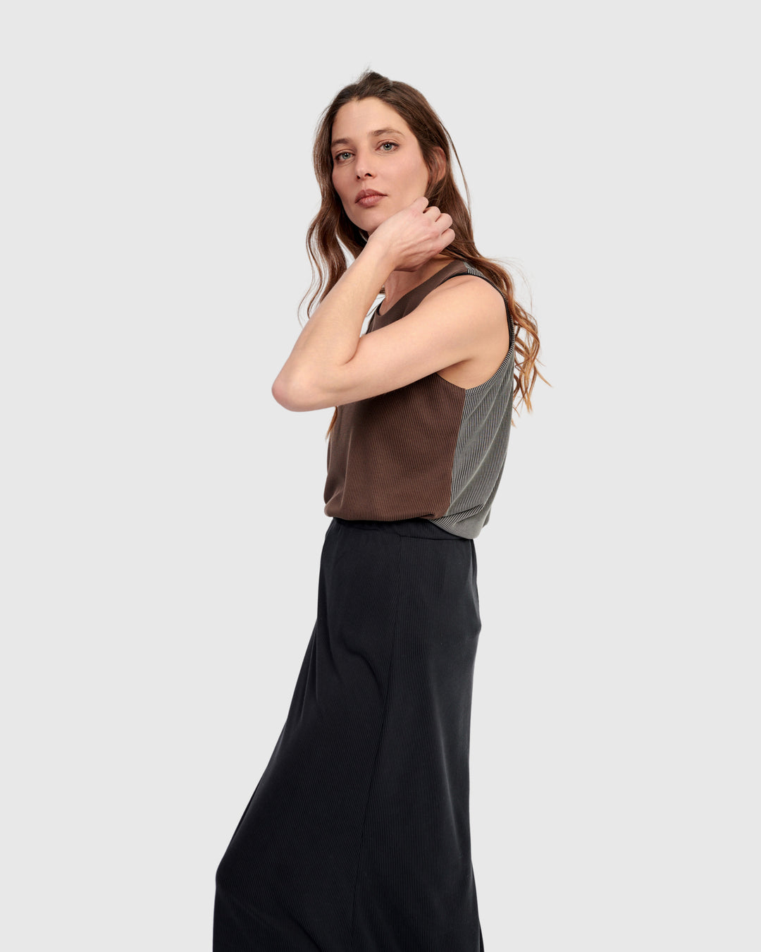 Reversible Cupro Tank Top, Mix