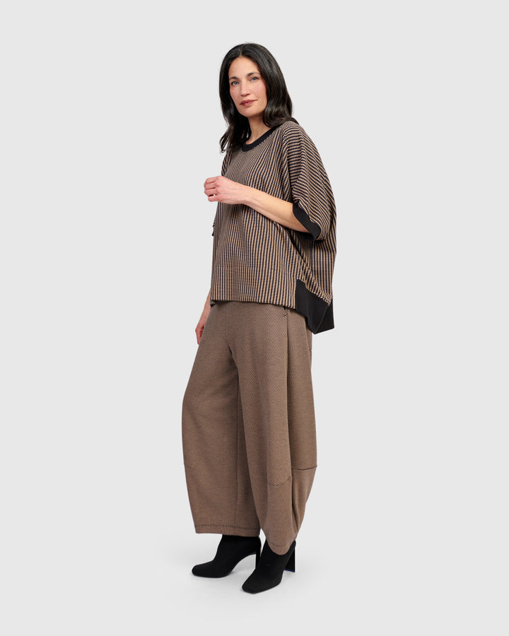 Yetta Rounded Top, Chocolate