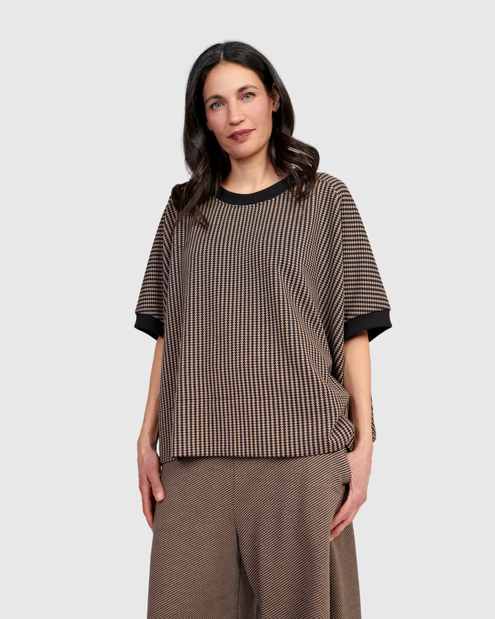Yetta Rounded Top, Chocolate