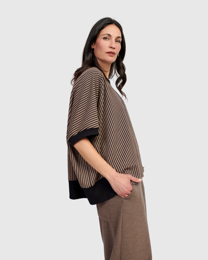 Yetta Rounded Top, Chocolate