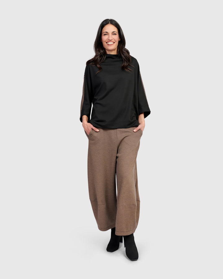 Sheffield Pullover Top, Chocolate