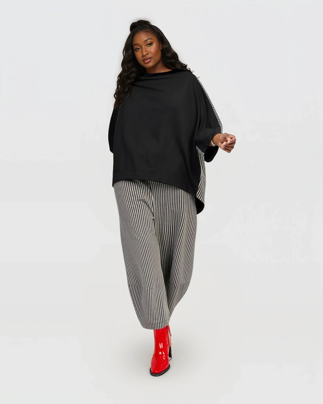 Uptown Lantern Pants, Steel