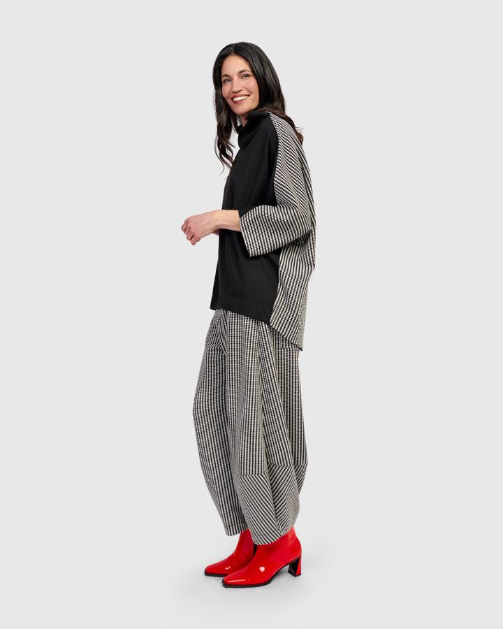 Uptown Lantern Pants, Steel