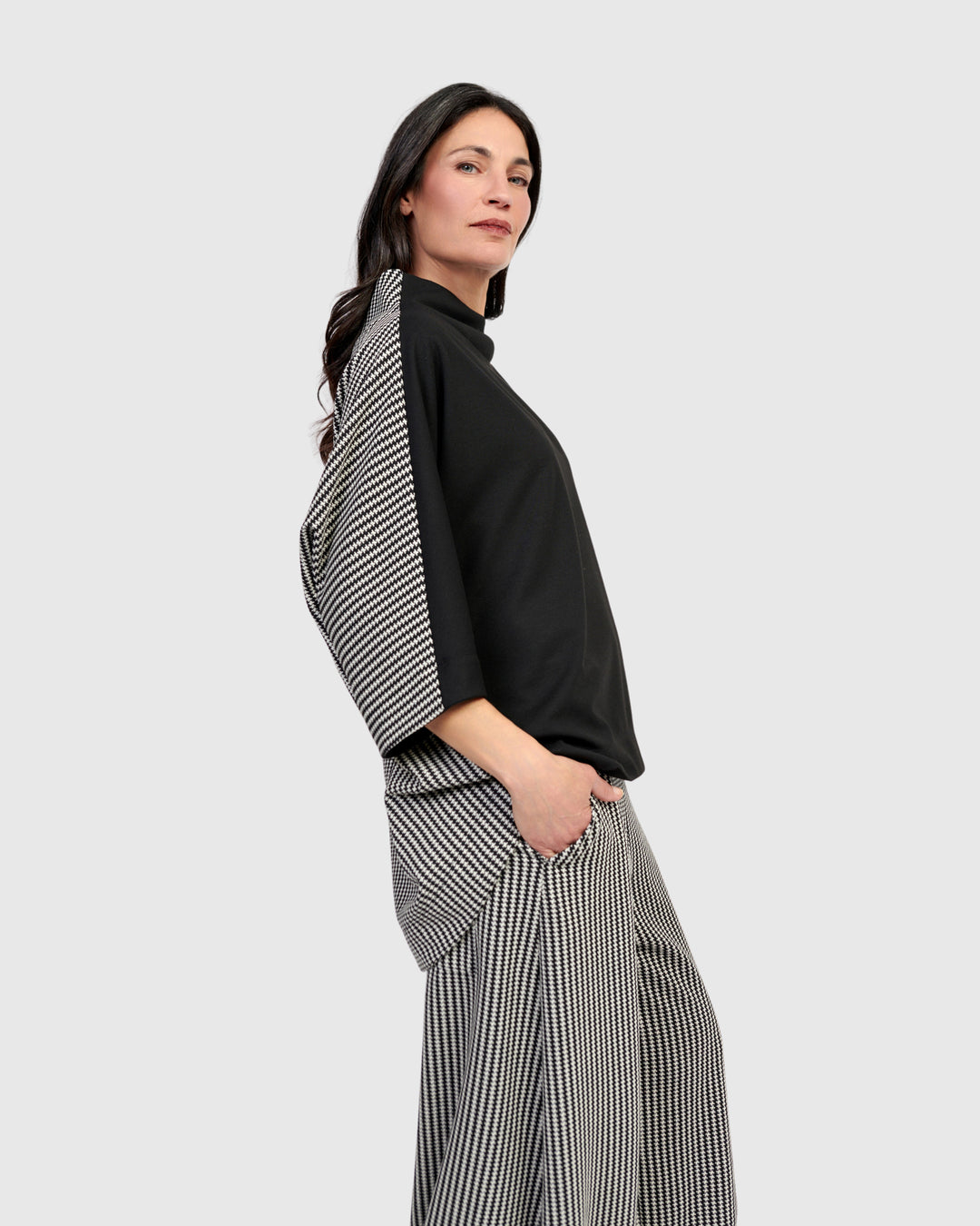 Sheffield Pullover Top, Steel