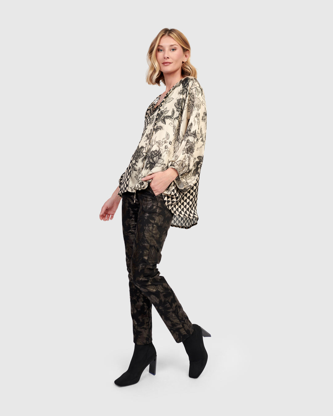 Fleur Poet Blouse, Mix