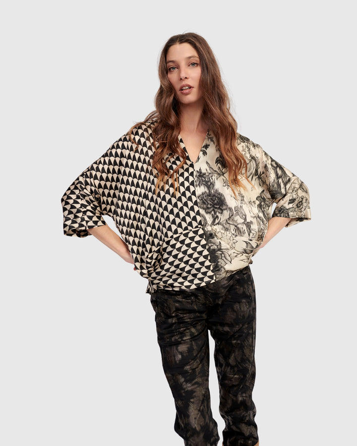 Fatima Draped Top, Mix