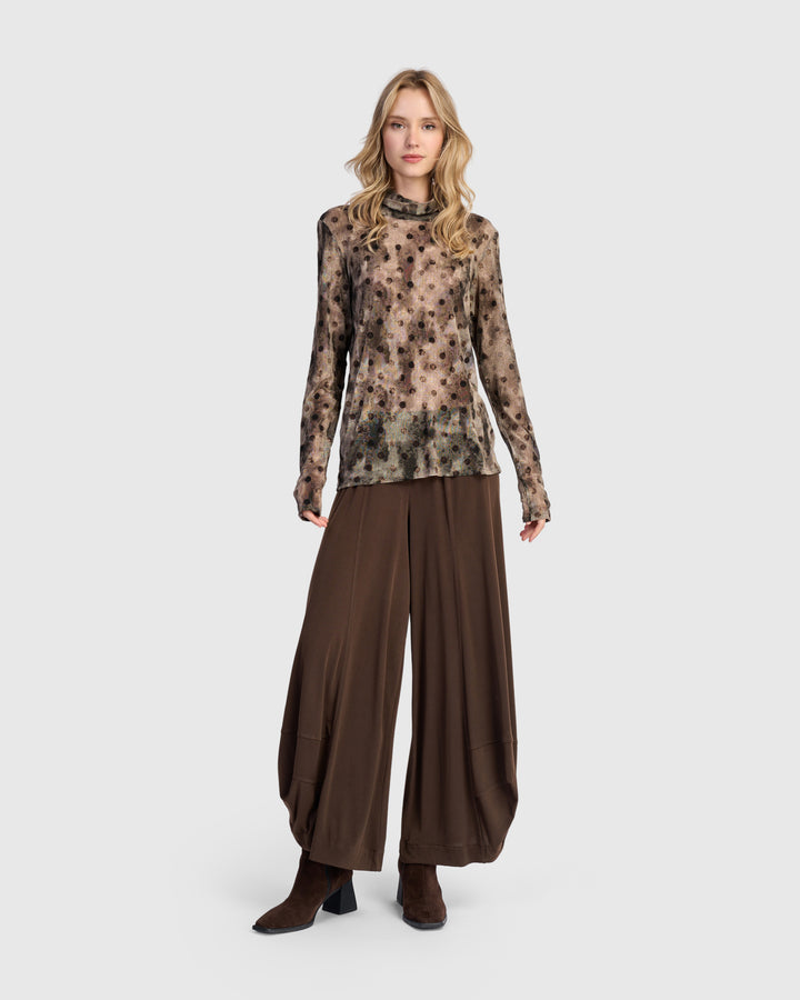 Oriel Mesh Turtleneck, Aquarelle