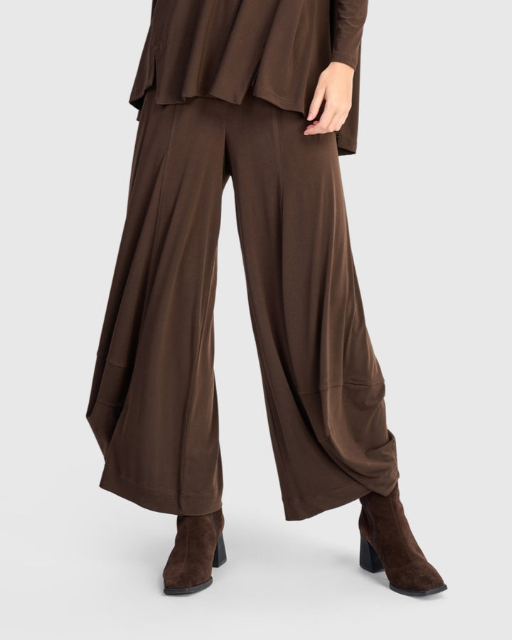 Essential Slinky Punto Pants, Sepia
