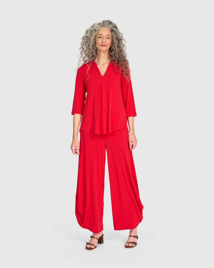 Essential Slinky Punto Pants, Red
