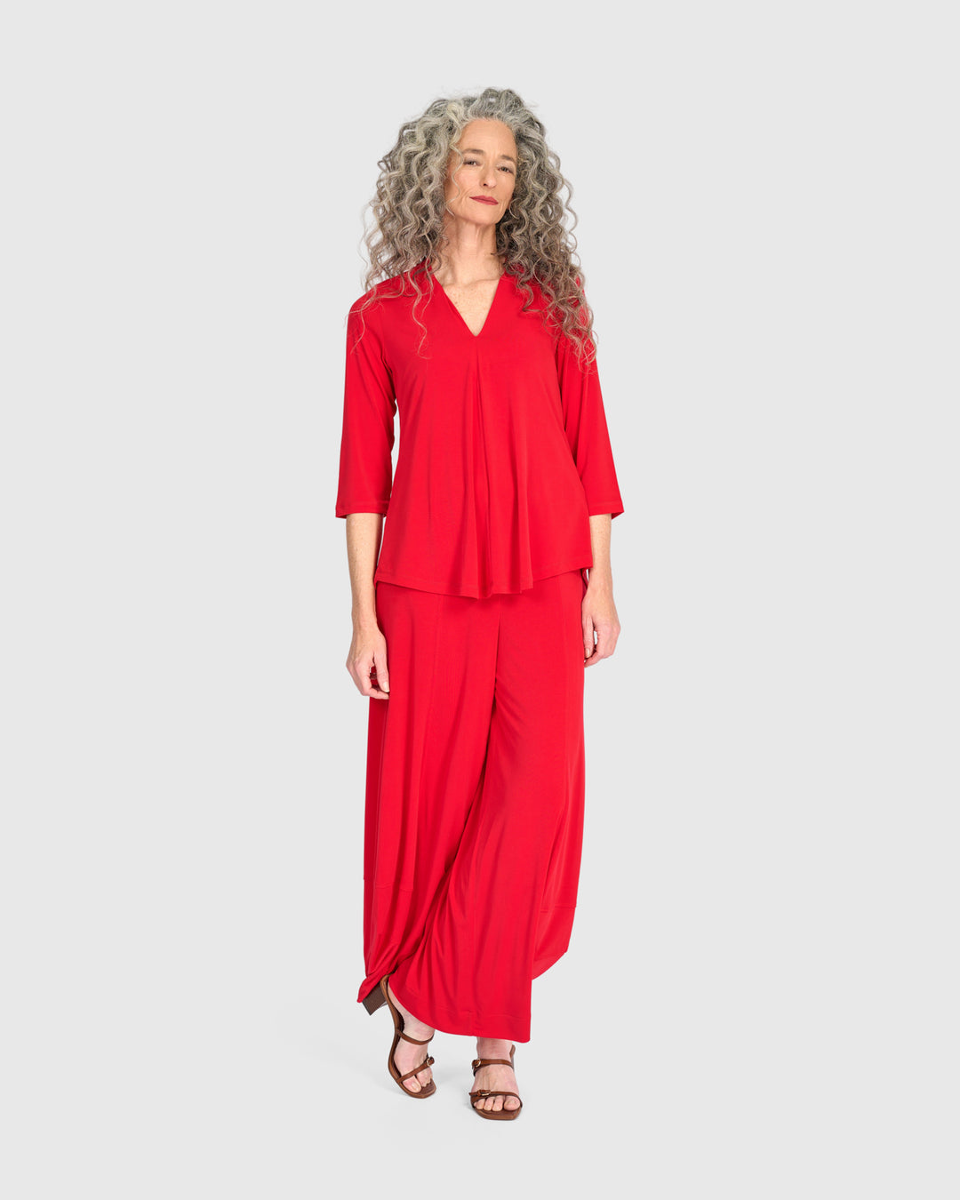 Essential Slinky Punto Pants, Red