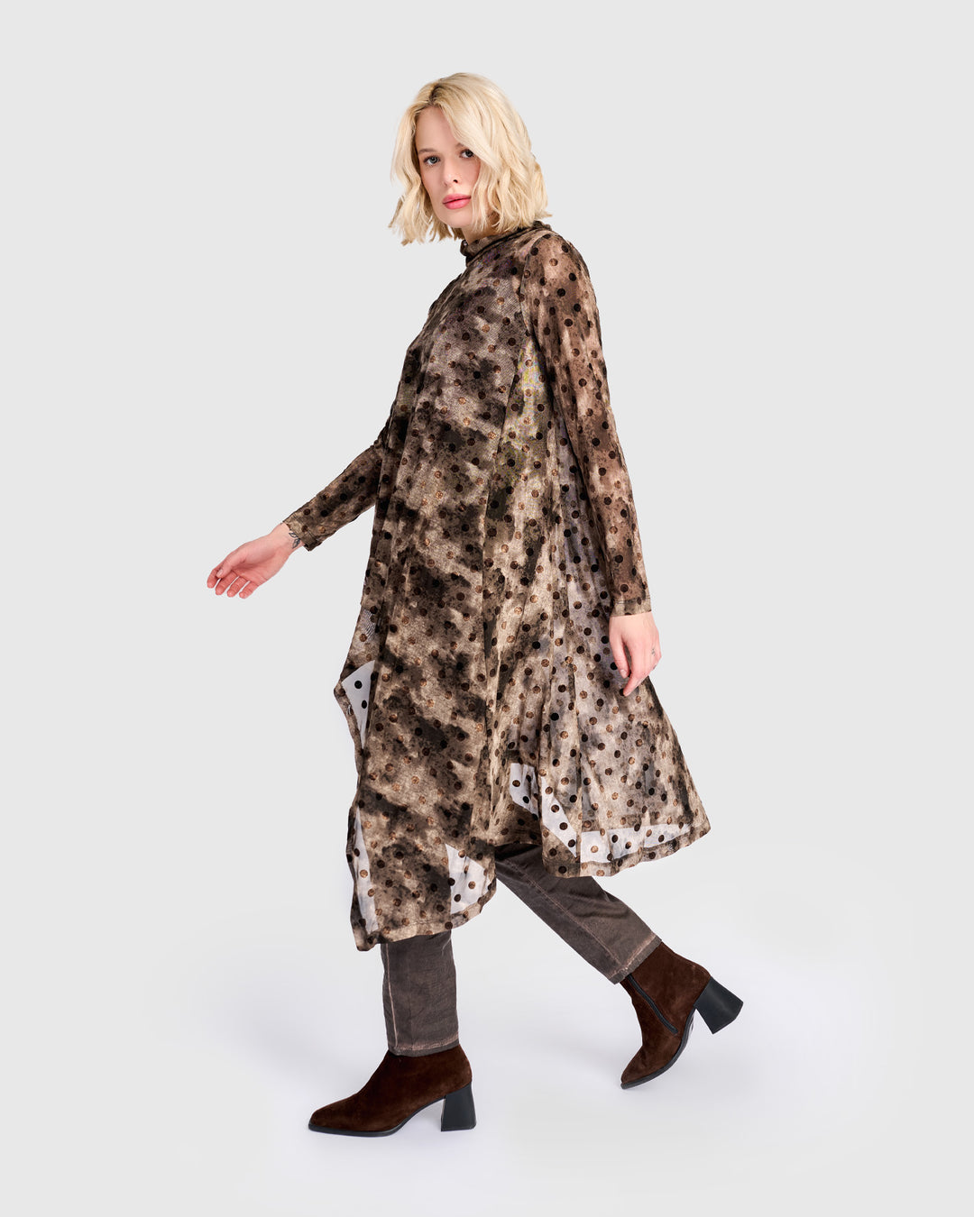 Rune Mesh Hi-Lo Tunic, Aquarelle