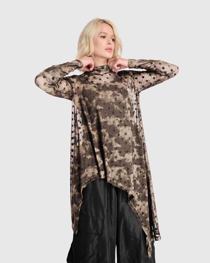 Rune Mesh Hi-Lo Tunic, Aquarelle