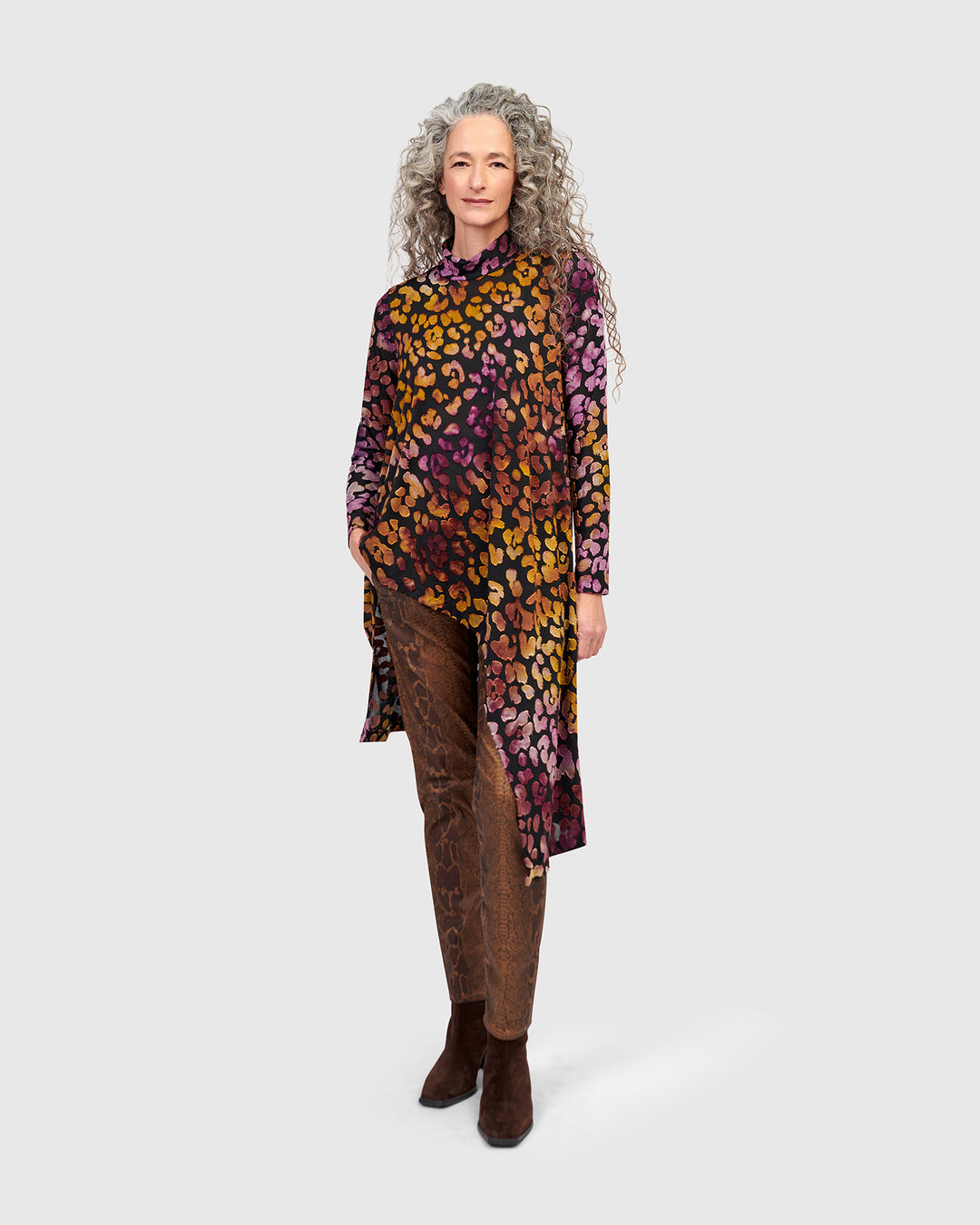 Tempest Hi-Lo Tunic Top, Bloom