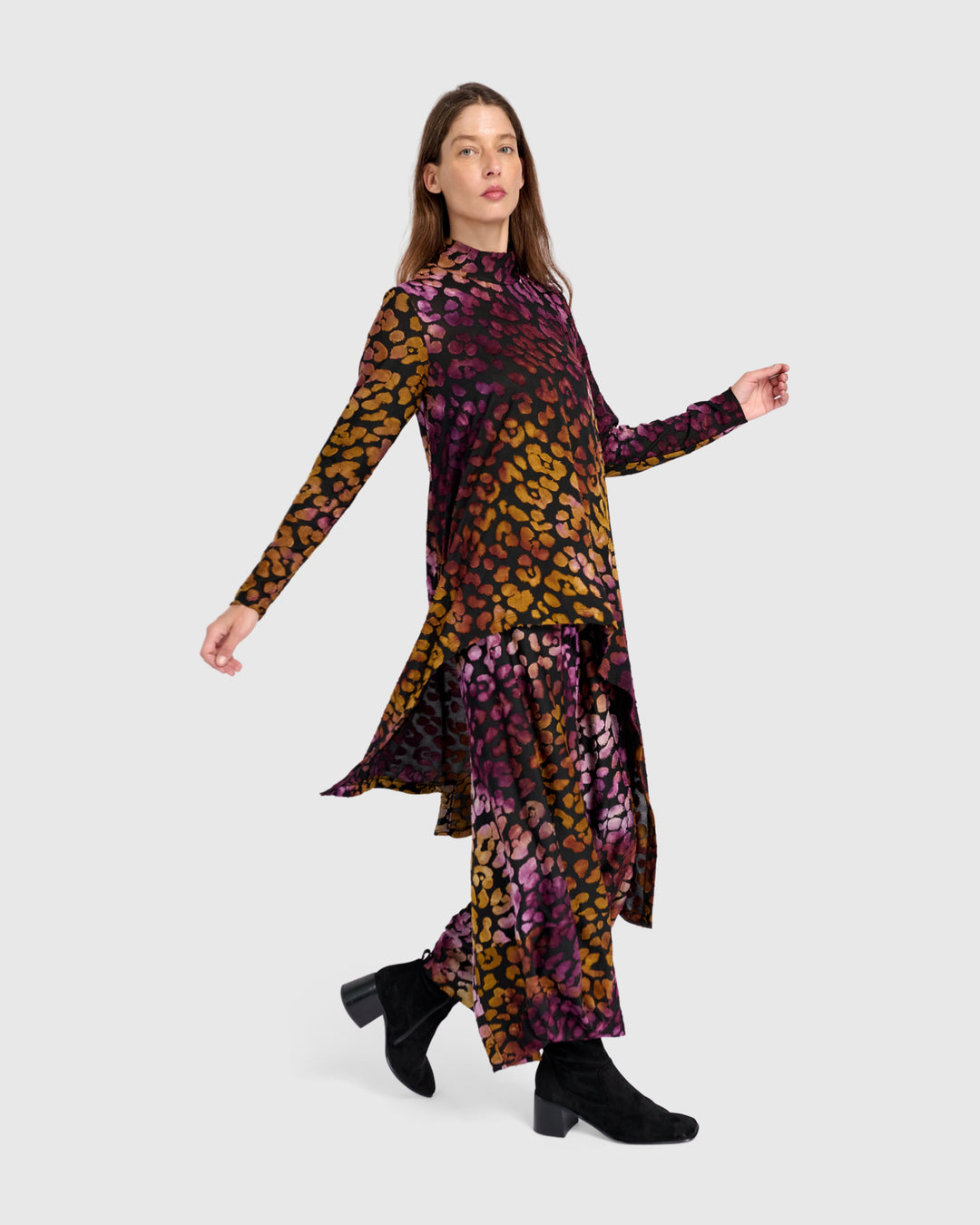 Tempest Hi-Lo Tunic Top, Bloom