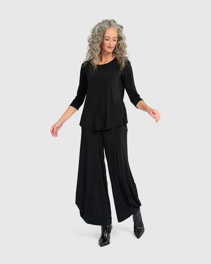 Essential Slinky Punto Pants, Black