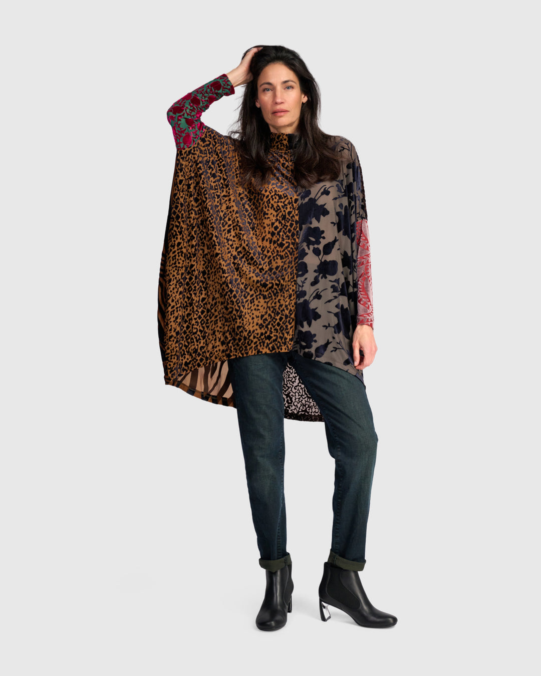 Incanto Oversized Tunic, Jewel Multi