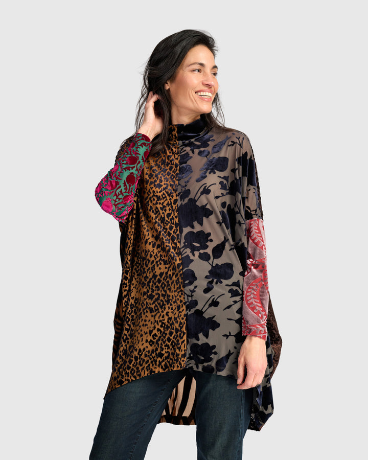 Incanto Oversized Tunic, Jewel Multi