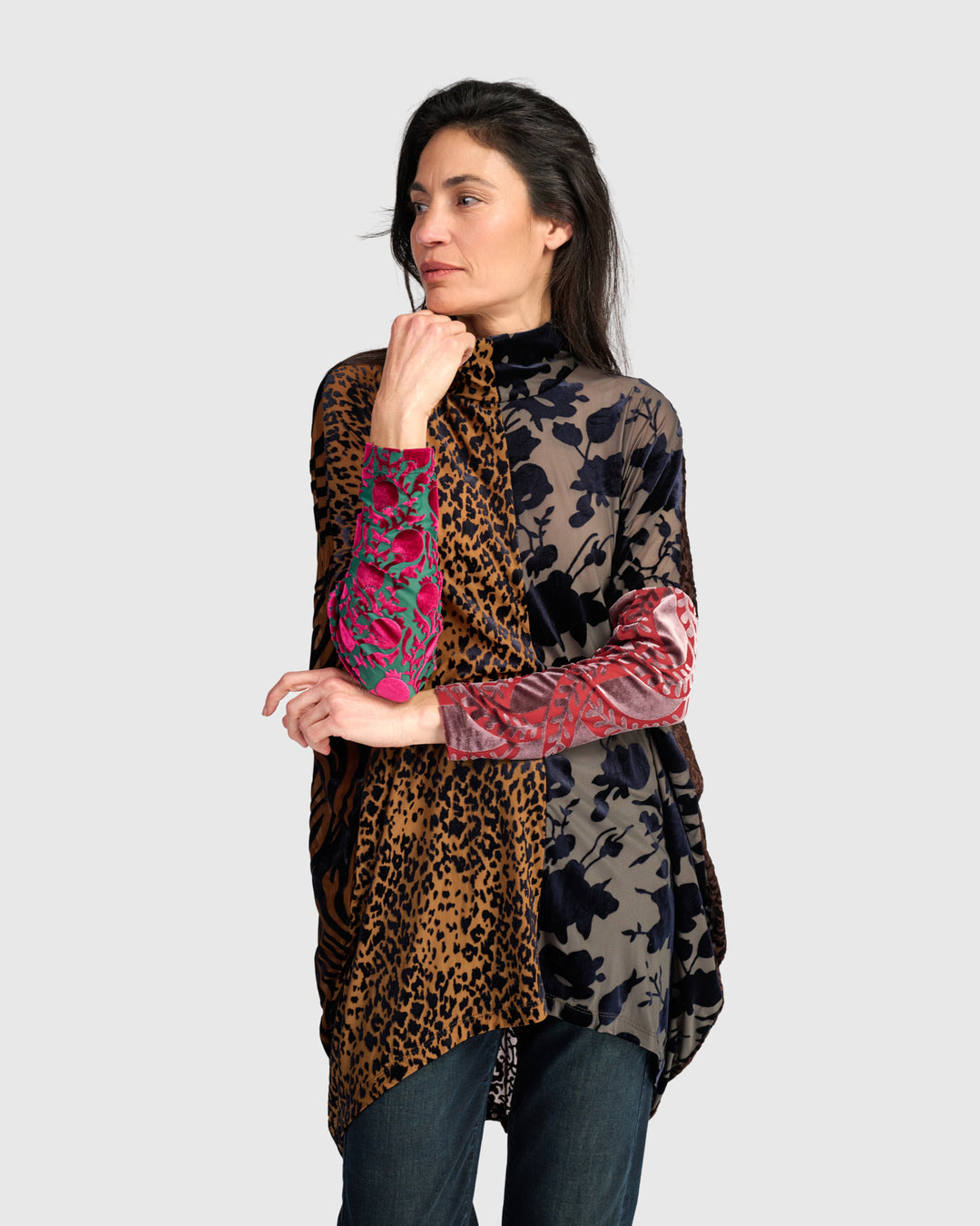 Incanto Oversized Tunic, Jewel Multi