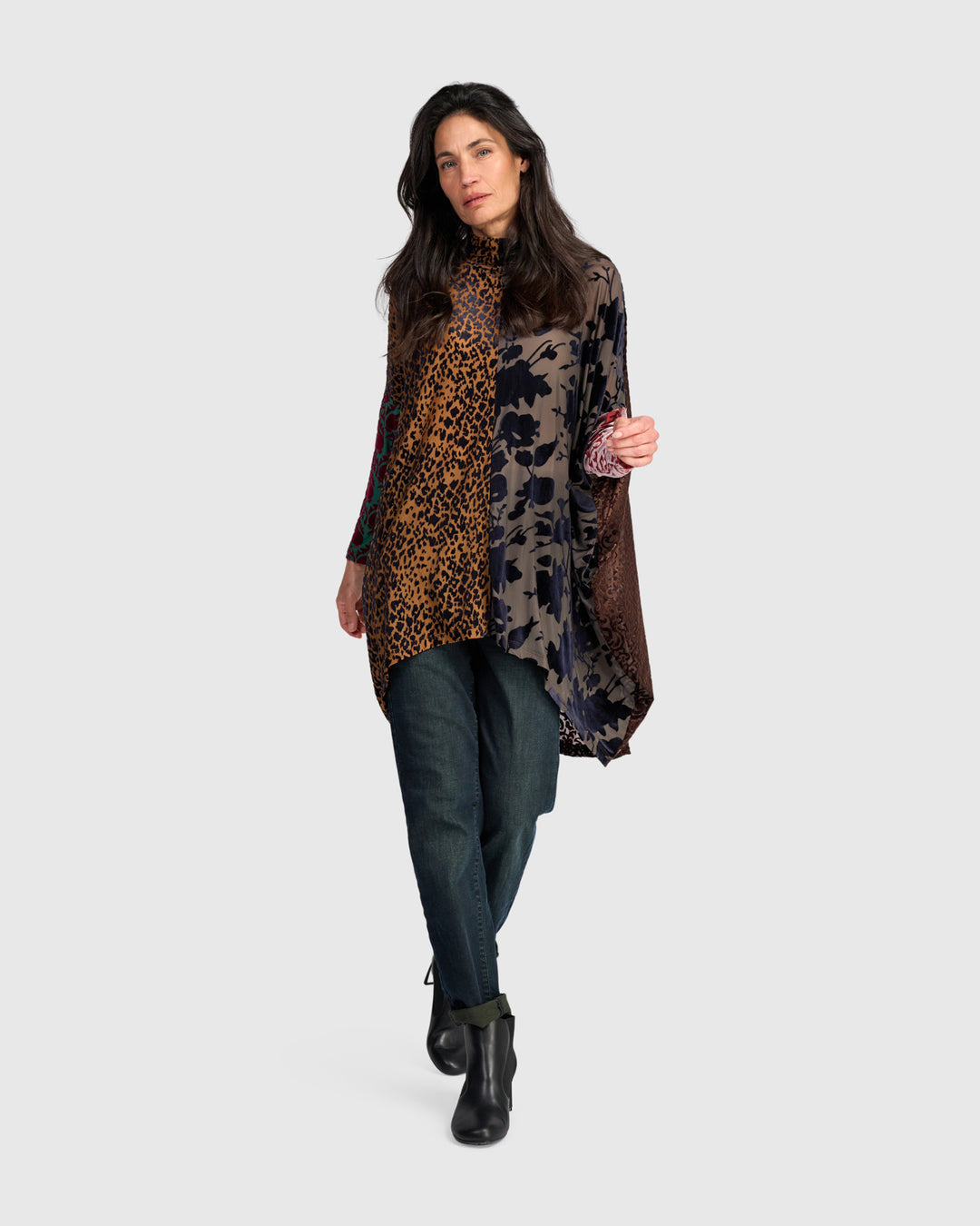 Incanto Oversized Tunic, Jewel Multi
