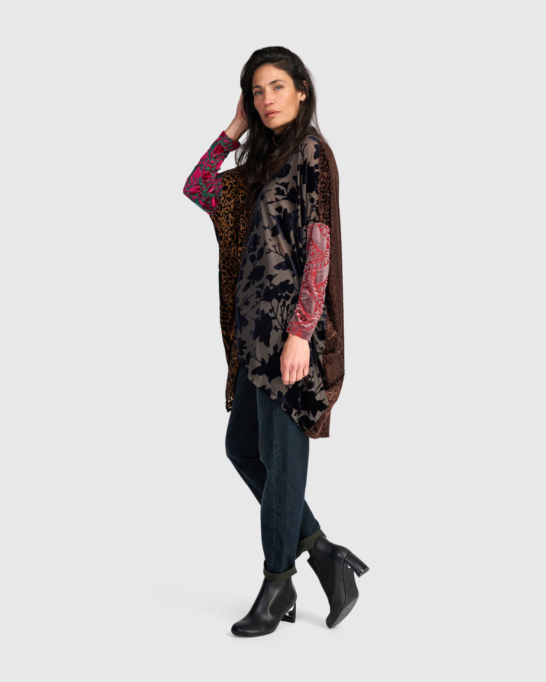 Incanto Oversized Tunic, Jewel Multi