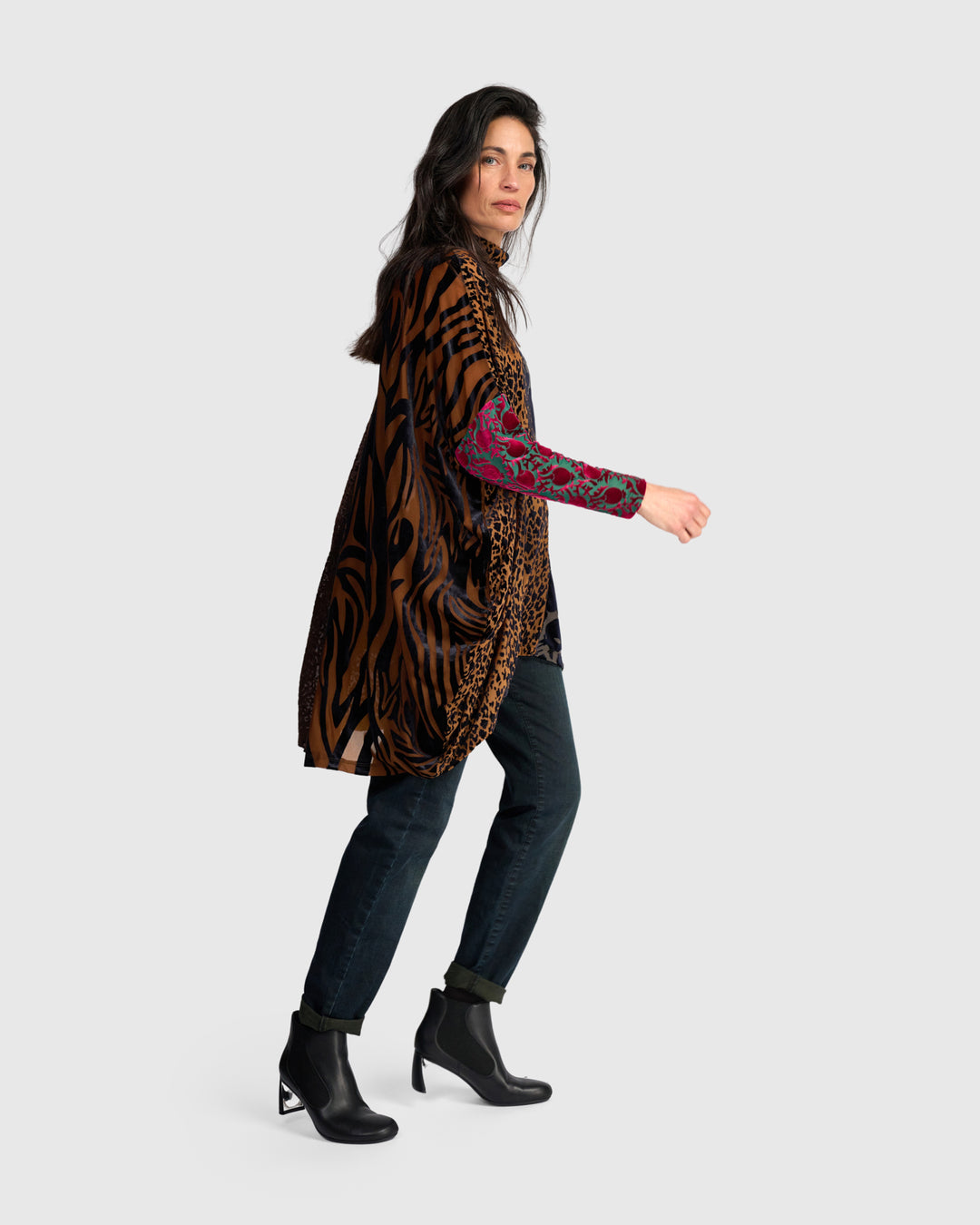 Incanto Oversized Tunic, Jewel Multi