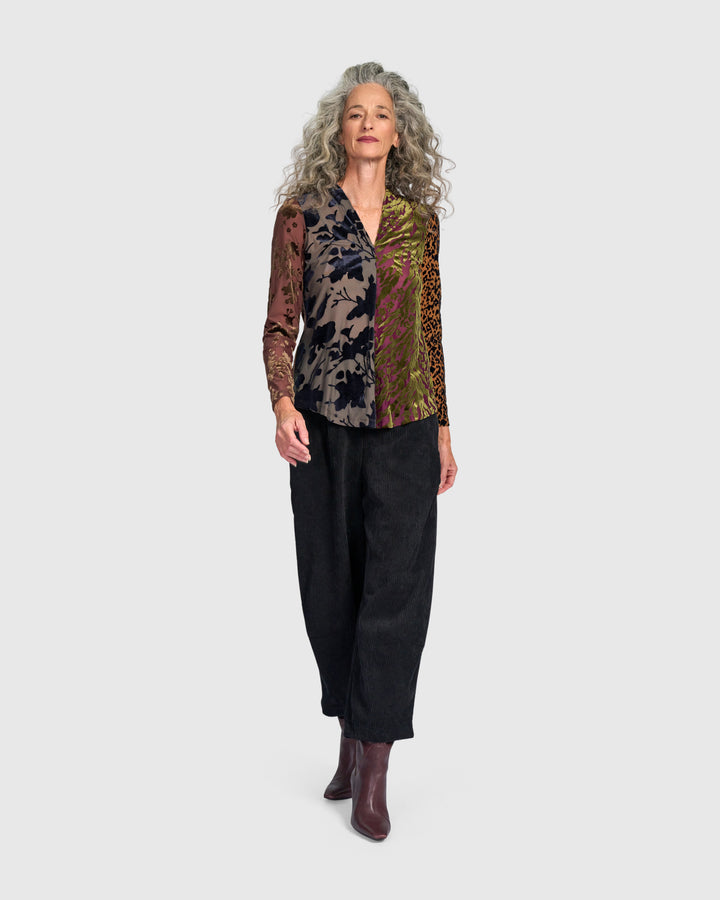 Dolcezza V-Neck Top, Jewel Multi