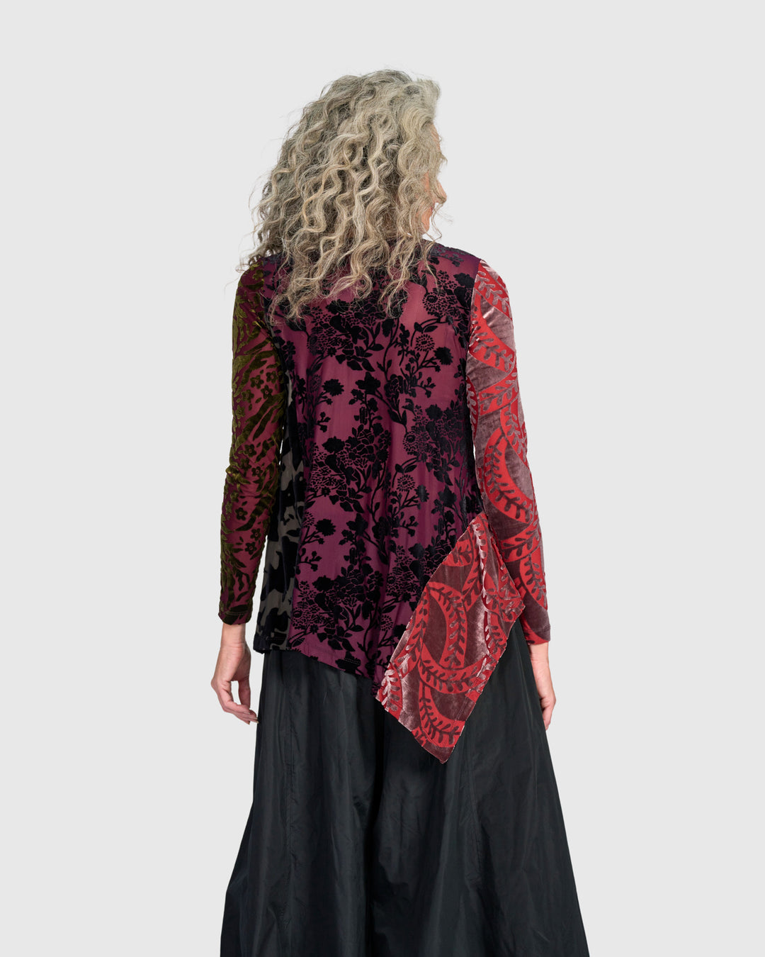 Wren Asymmetrical Top, Wine Multi