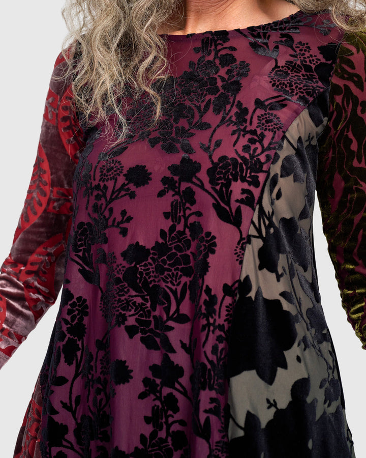 Wren Asymmetrical Top, Wine Multi