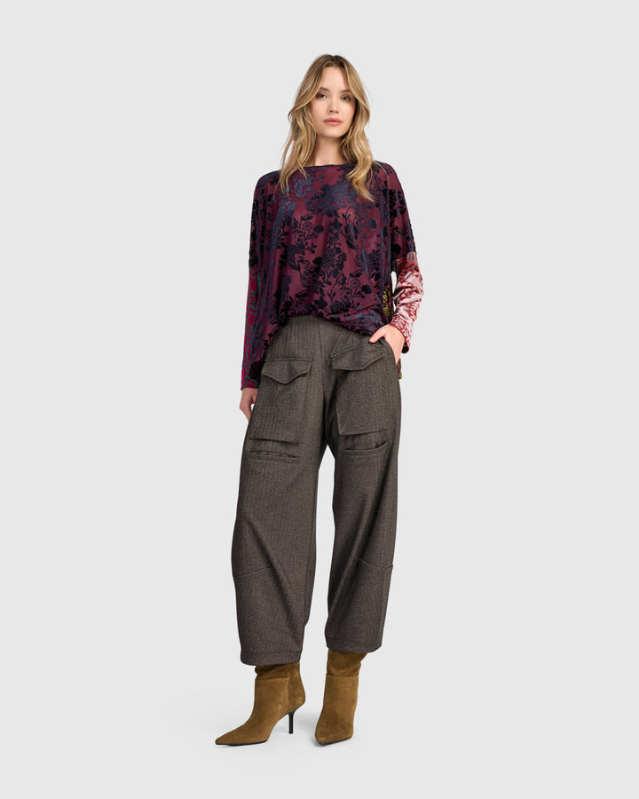 Atelier Herringbone Pants, Taupe
