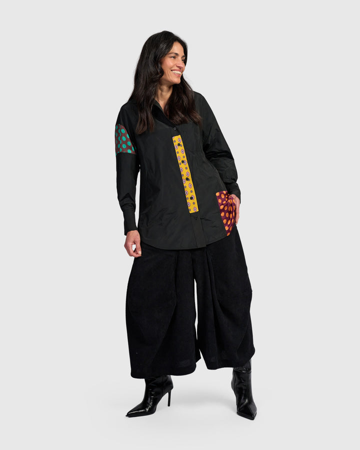 Riot Oversized Shirt, Black