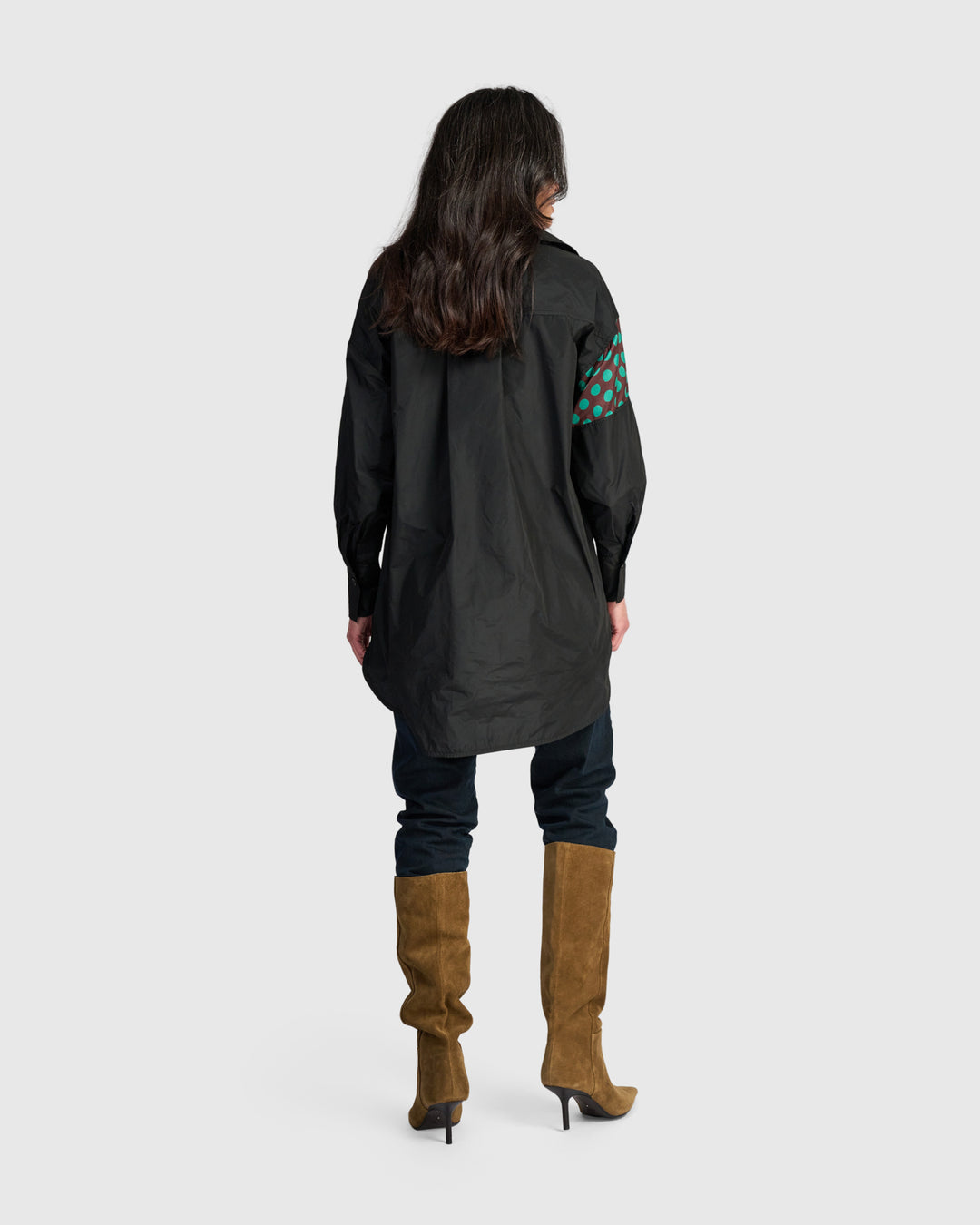 Riot Oversized Shirt, Black