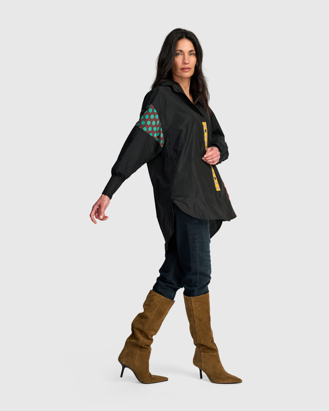 Riot Oversized Shirt, Black